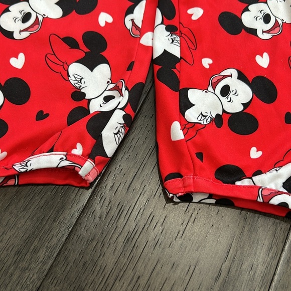 Toddler girl Mickey and Minnie short sleeve pajama set with ruffled cap sleeves - Picture 8 of 11